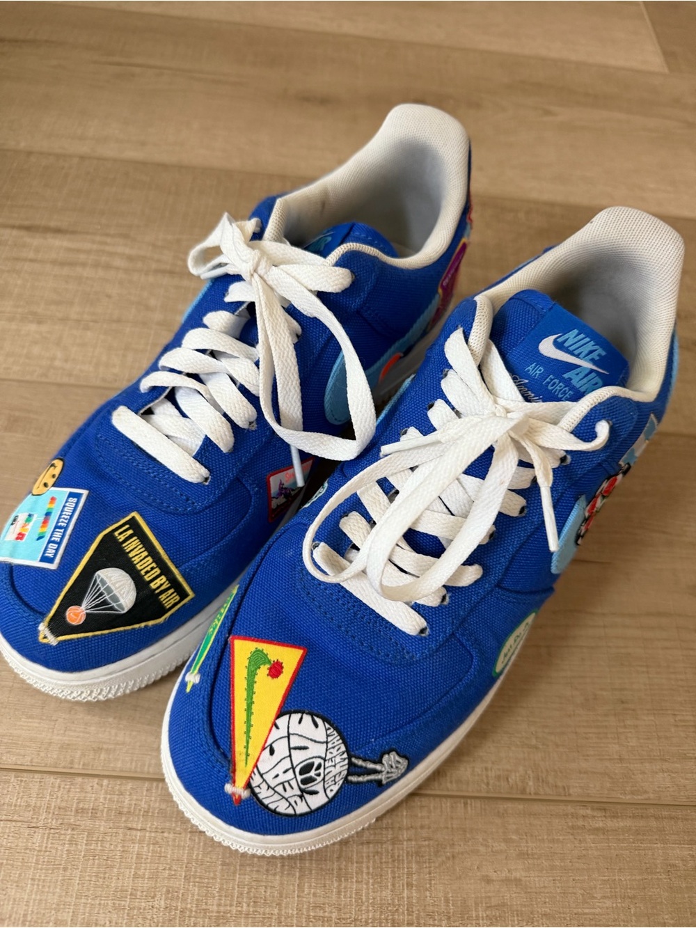 Nike Air Force 1  Patched Up Los Angelos Sneakers-Size 9